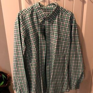 Southern Tide Navy/Aquamarine Plaid XXL